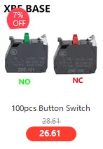 1Pcs Button Switch Self Reset Small Mushroom Head Emergency Stop 22mm Knob Key Start Inching Power on XB2-BG21 XB2-BA31 XB2-BS54