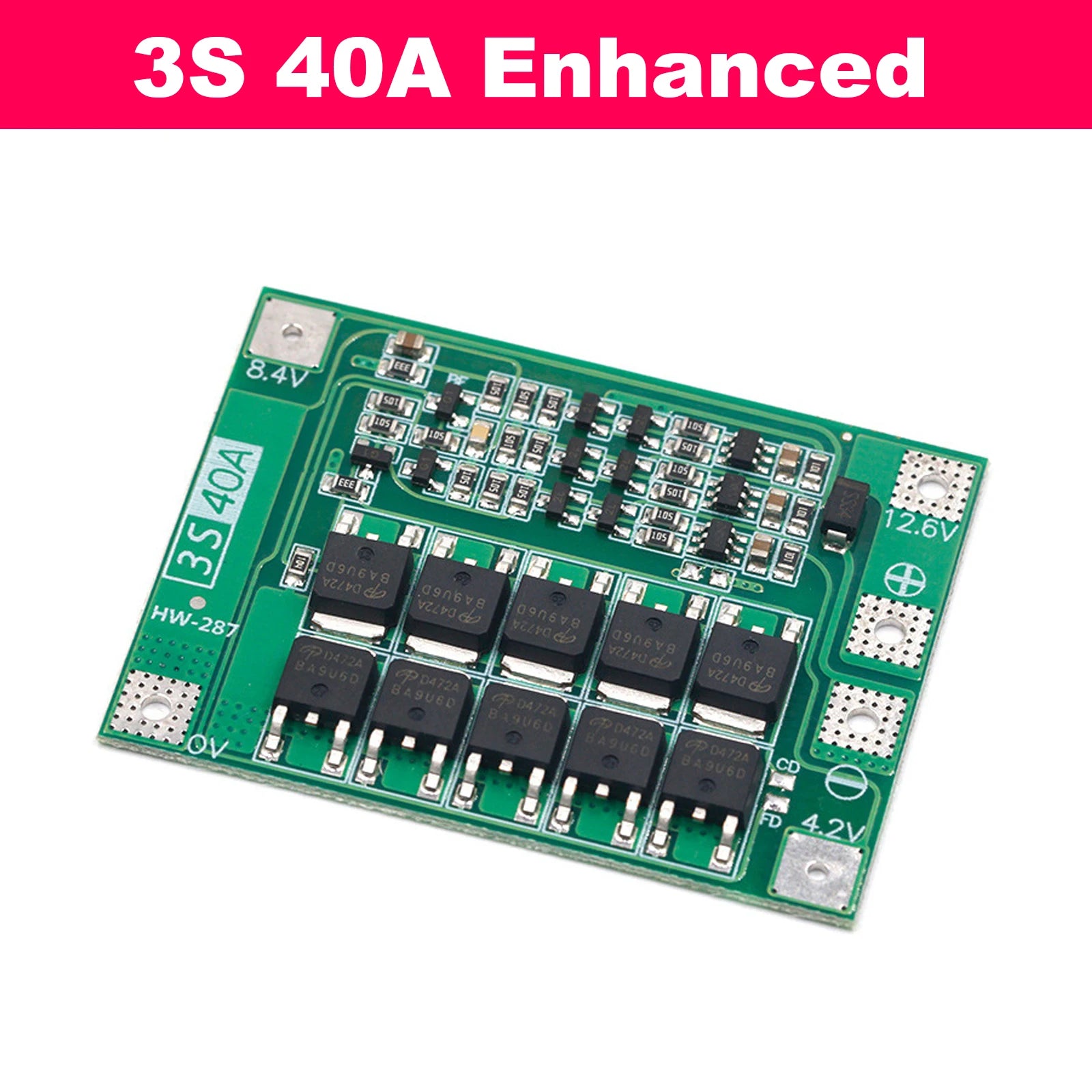 3S 4S 40A 60A 18650 Lithium Battery Protection Board BMS 12.6V 16.8V Overcharge Overdischarge Protection for Drill
