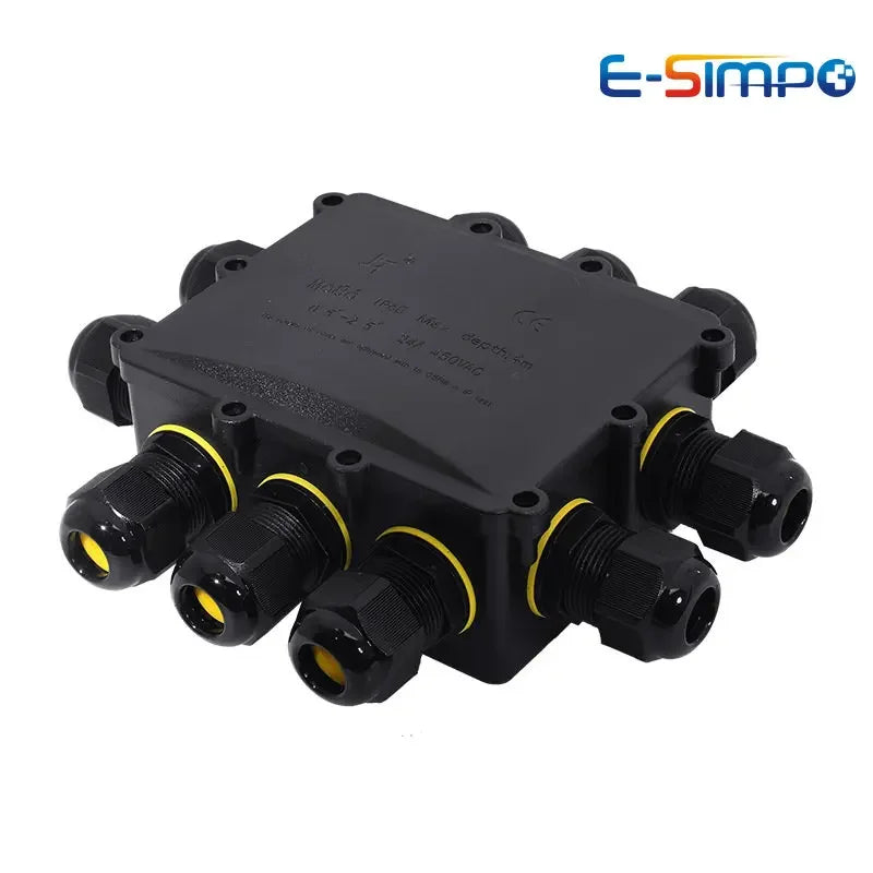 10Way 10Outs Underwater Waterproof 4-14mm Power Cord External LED Pool Lamp Outdoor Lighting Terminal Wire Cable Junction Box