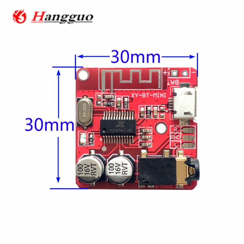 10PCS For Bluetooth Audio Receiver Board Bluetooth 5.0 MP3 Lossless Decoder Board Wireless Stereo Music Module 3.7-5V XY-BT-Mini
