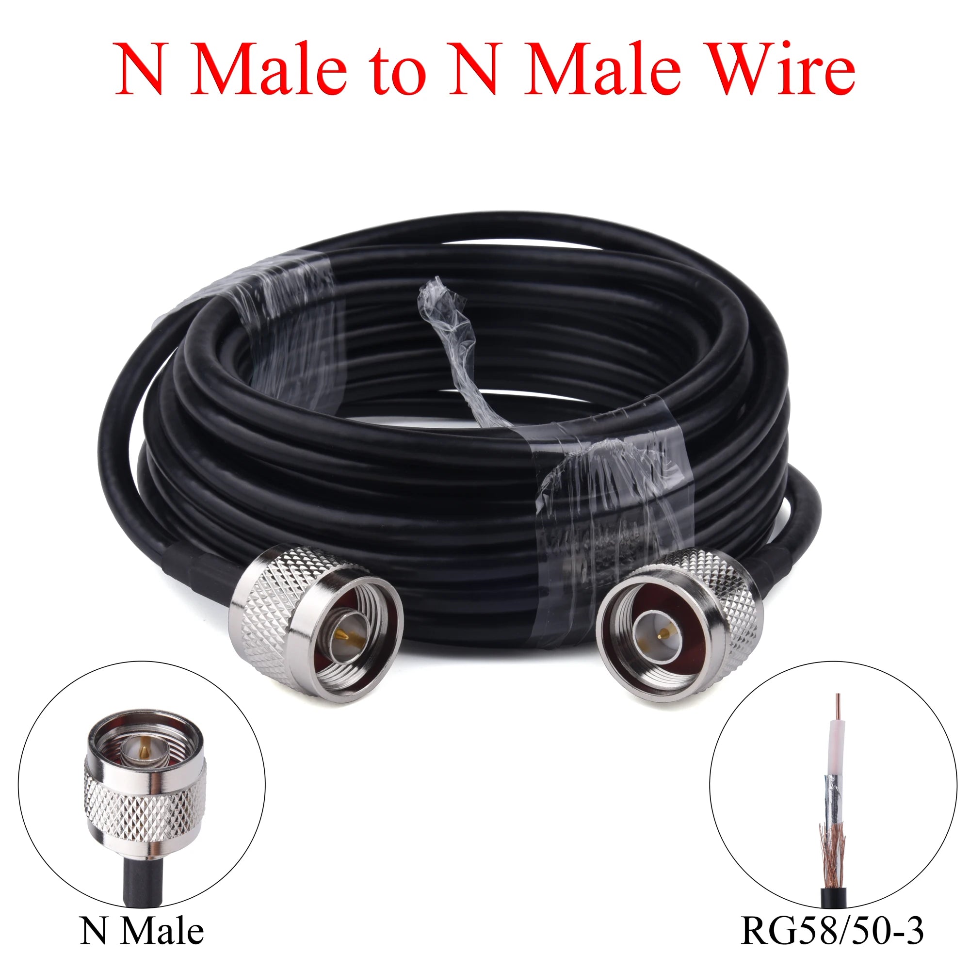 10dBi Outdoor Yagi Antenna 698-2700MHz For 2G 3G 4G LTE N Female Connector RG58 Coaxial Cable With SMA Male Extension Cable