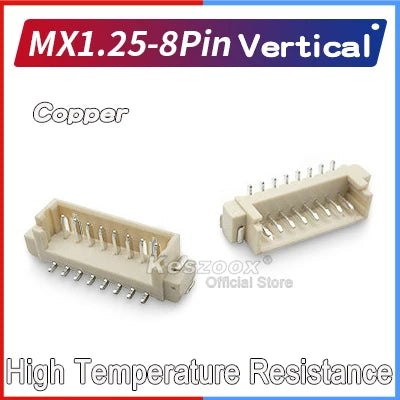 Molex 1.25mm Pitch SMT Vertical Socket Plug Header Connector by Keszoox, 53398/53261 Series (02–08, 1071), For Micro Drone DIY