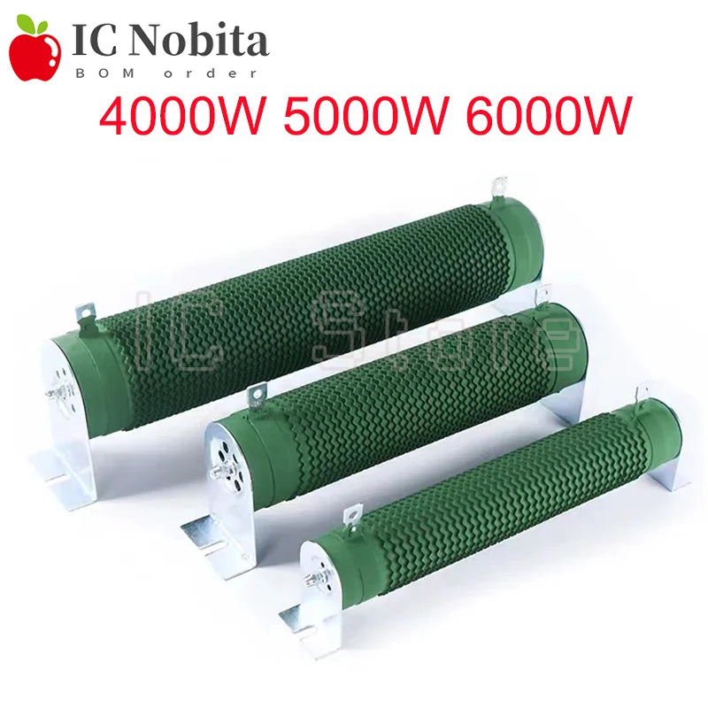 RXG20 4000W 5000W 6000W High Power Brake Load Resistor Ripple Wirewound Resistance 5 10 15 20 30 40 50 60 70 75 80 100 150Ohm