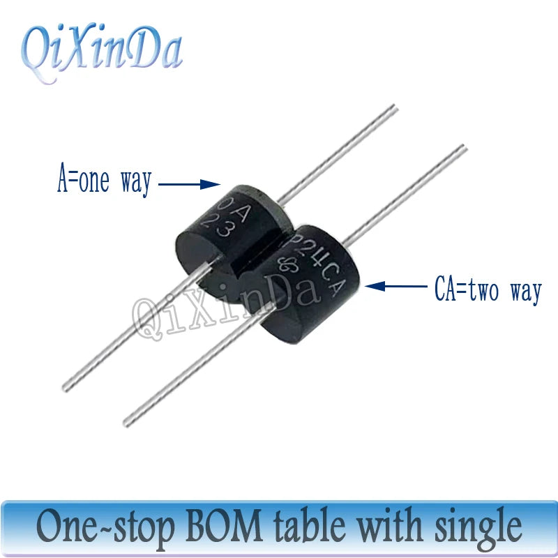 10PCS P-600 TVS Diode 5KP43A 5KP43CA 5KP45A 5KP45CA 5KP48A 5KP48CA 5KP51A 5KP51CA 5KP54A 5KP54CA 5KP58A 5KP58CA 5KP60A 5KP60CA