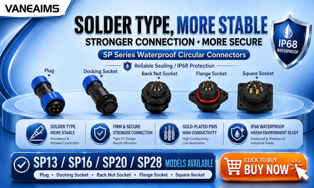 Waterproof IP68 Aviation Plug LD20-2/3/4/5/6/7 Pin No-welding Screw crimp Wire cable Connector Male Plug and Female Socket