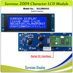 Surenoo 116*40MM 2*8Pin 204 20X4 2004 6800 IIC I2C Character LCD Module Display Screen LCM White LED Backlight English Japanese