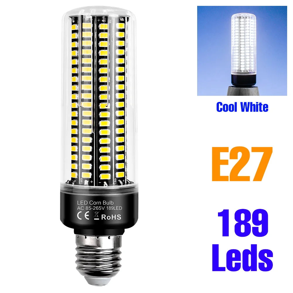 30W LED Indoor Corn Bulb E27/E26 Ceiling Lamp Bulbs E14 Spotlight B22 Living Room Bedroom Kitchen Washroom 220V Home Lighting