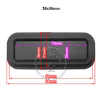 2pcs 32x58mm/36x86mm/50x65mm/59x69mm/60x85mm Square Speaker Passive Radiator Auxiliary Bass Woofer Rubber Vibration Plate