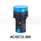 Indicator Signal Lamp Light AD16-22DS 22mm Panel Mount DC 12V 24V 110V 220V 380V Red Green Yellow Blue White LED Bulbs 20mA
