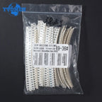 1500pcs 0603 0805 1206 SMD Resistor Kit 0ohm-10M Ohm 1% 60valuesX 25pcs=1500pcs High Precision Film Chip Resistance Kits