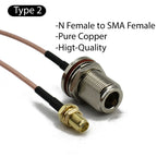 RG316 Cable N Female To SMA Male Extension Conncetor N Type L16 To RPSMA Crimp for RG-316 Pigtai Low Loss Coax Copper Brass