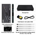 ALIENTEK T90 Smart Soldering Iron PD 140W Adjustable Temperature DC 28V 80-450℃ Welding Solder Station Kit C210 C245 T65 Tools