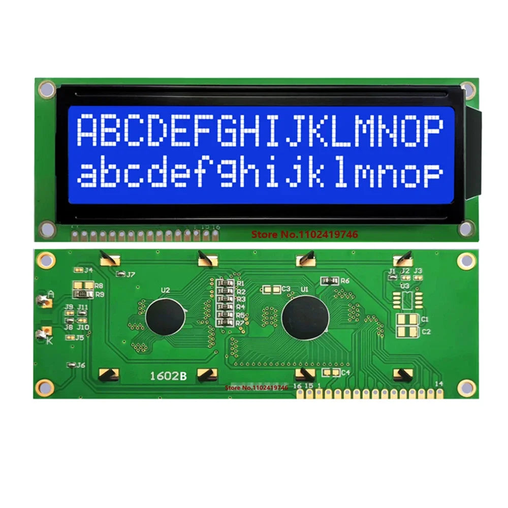 LCD1602 1602A Module Grey /Blue/Green Screen LCD IIC/I2C 16x2 Cyrillic Russian English Character Display 1602 5V