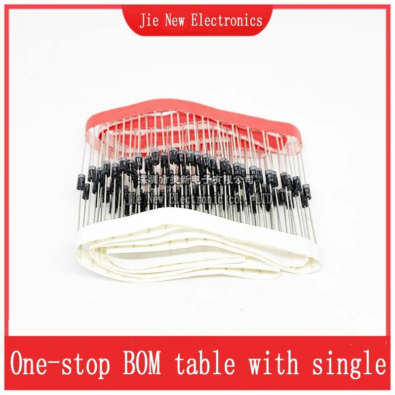 20PCS SB120 SB130 SB140 SB150 SB160 SB180 SB1100 SB1200 SB240 SB260  SB2100 SB2200 DIP Schottky Rectifiers