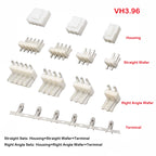 10sets VH 3.96mm 2P 3P 4P 5P 6P 7P 8Pin Male Plug + Female Housing + Terminals VH3.96 Connector