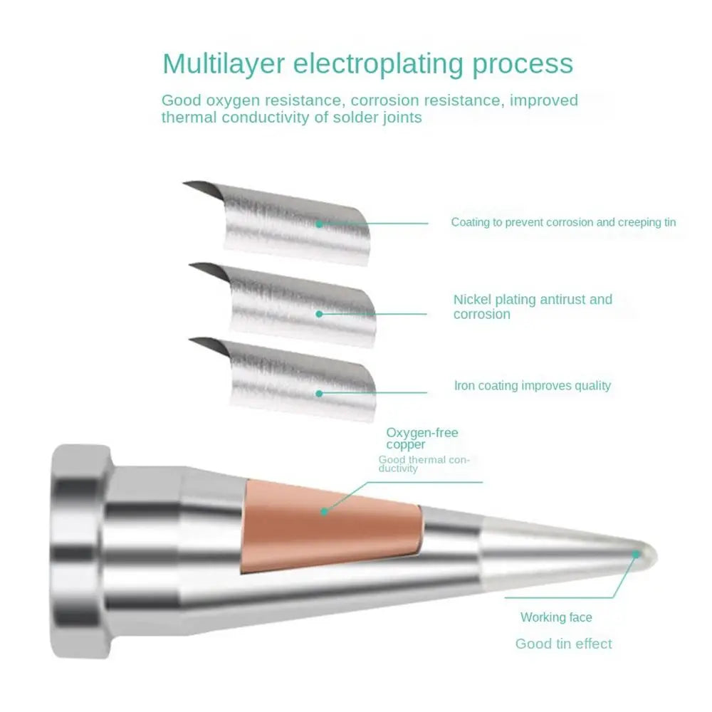Horseshoe Shape LT Series Soldering Iron Tips Oxygen-free Copper Lead Free Solder Head for Weller WSD81 WD1000 WSP80 WP80