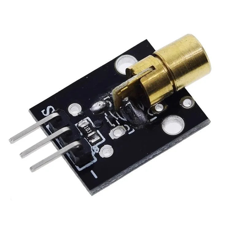 10pcs KY 008 Laser Head Sensor Module 650nm 5V Dot for Arduino UNO R3 Laser Pointer DIY Project
