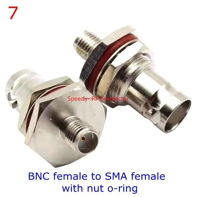2Pcs/lot Q9 BNC To SMA Disc Male Female Connector SMA To BNC Disc Walkie-talkie Hand Station Coaxial Adapter Fast Delivery Brass