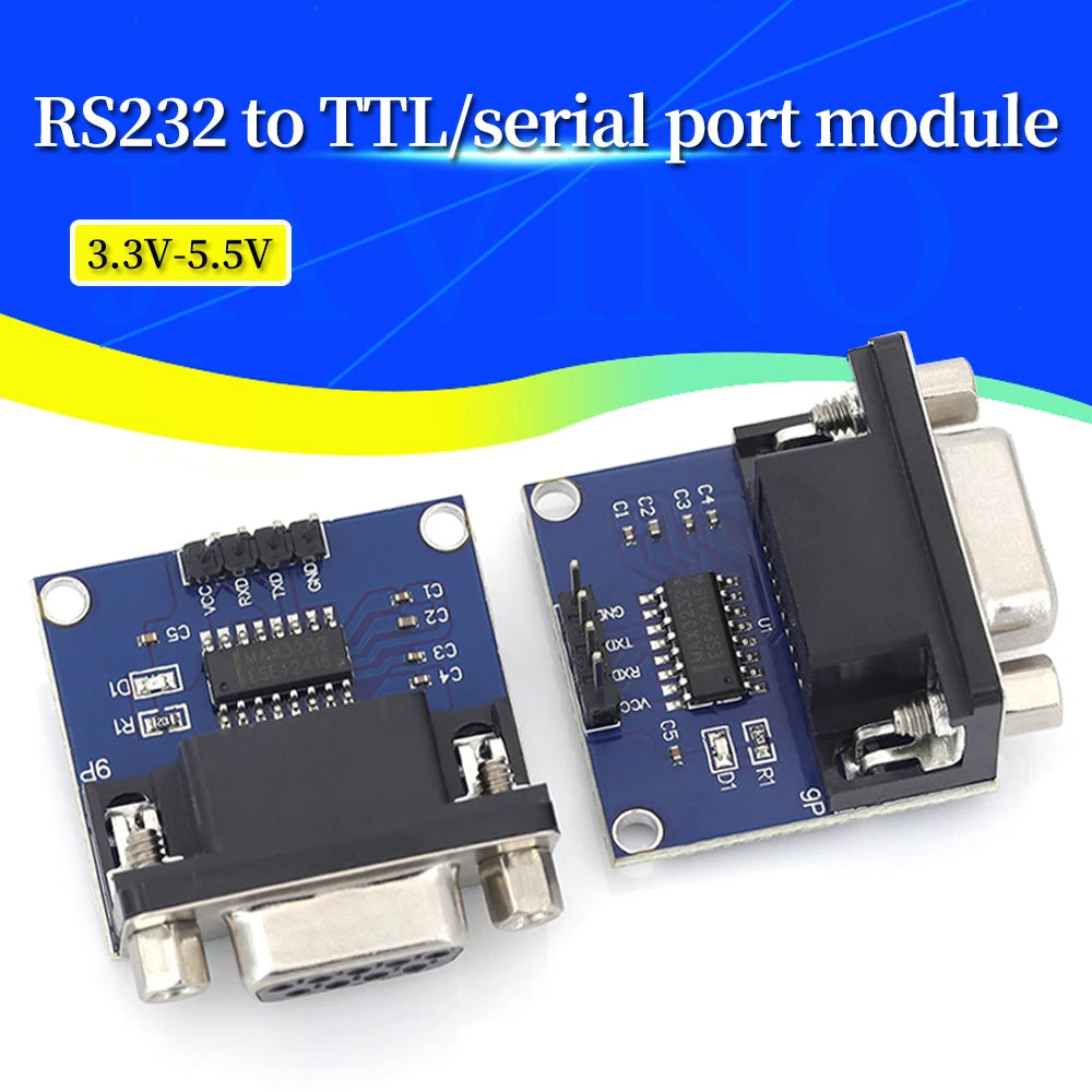 1/3/5Pcs MAX3232 RS232 to TTL Serial Port Converter Module DB9 Connector MAX232 For Arduino Javino