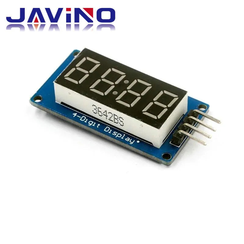 TM1637 4 Bits Digital LED Display Module For Arduino 7 Segment 0.36Inch Clock RED Anode Tube Four Serial Driver Board Pack