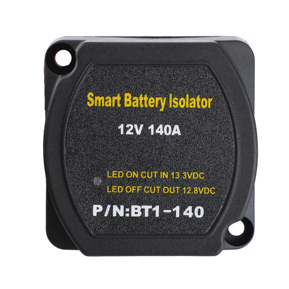 For Car RV Boat Marine Turck 12V 140A Dual Smart Battery Isolator Relay Voltage Sensitive Protection VSR Split Charge