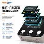 3 in 1 CO2 Monitor 10000ppm NDIR Sensor, Temperature Humidity Air Quality Meter with USB Data Logger Real-Time Display