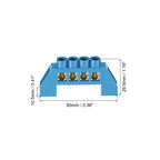 1/2Pcs 4/6/8/10/12 Positions Terminal Block Connector Strip Brass Zero Line Ground Bar Electrical Distribution Wire Screw Termin