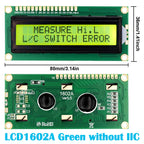 LCD1602 1602 LCD Module 16x2 Character LCD Display PCF8574T PCF8574 IIC I2C Interface 5V Blue / Yellow Green Screen for Arduino