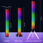 4D Upgrade Atmosphere RGBIC PickUp LED Bar Recharge 4-Side Shine Music Rhythm BLE App Control for PC Gaming Desktop Car Decor
