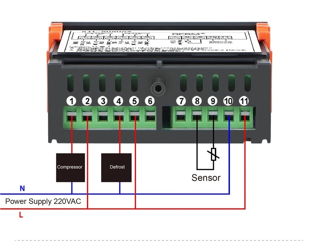 STC-8080A+ Digital Temperature Controller Thermostat Switch for Freezer Refrigerator Cold Storage Cooling Defrost Display