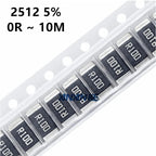 5000PCS 1206 0R ~ 10MR  SMD Resistor Accuracy 5% 0 1 10 100 150 330 ohm 1K 2.2K 10K 22K 30K 100K  1M 10M 1R 10R 100R 150R 220R