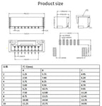 440pcs GH1.25 2p 3p 4p 5p 1.25mm Pitch Terminal Kit / Housing / SMD Pin Header Connector Wire Adaptor GH Kits