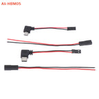 (HB05)90 Degree Motorcycle Interface USB-Micro Type C 90 Degree Male+JST Plug USB To JST/SYP Terminal Interface Cable Connector