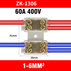 High Power Branch Terminal Quick Wire Connector Terminal Block 400V Electrical Cable Junction Box ZK-306 T-Type Wiring Terminal