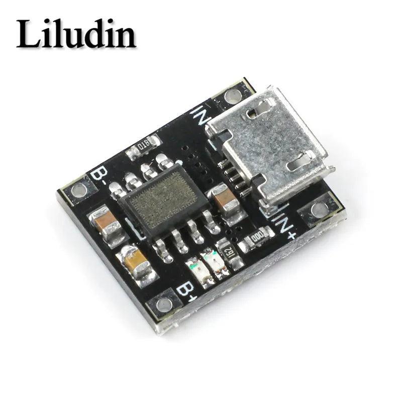5PCS Single Cell Lithium Battery Charging Charger Module 1A 5V-6V 4.2V TC4056 TC4056A Micro USB Power Supply Board TP4056