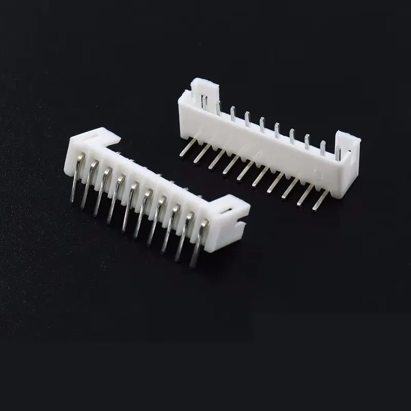 100PCS JST PH 2.0 2P 3P 4P 5P 6P 7P 8P 9P 10P 11P 12 Pin Header PH2.0 2mm Connectors Leads PH-AW PH-Y Curved Pins Male Shell