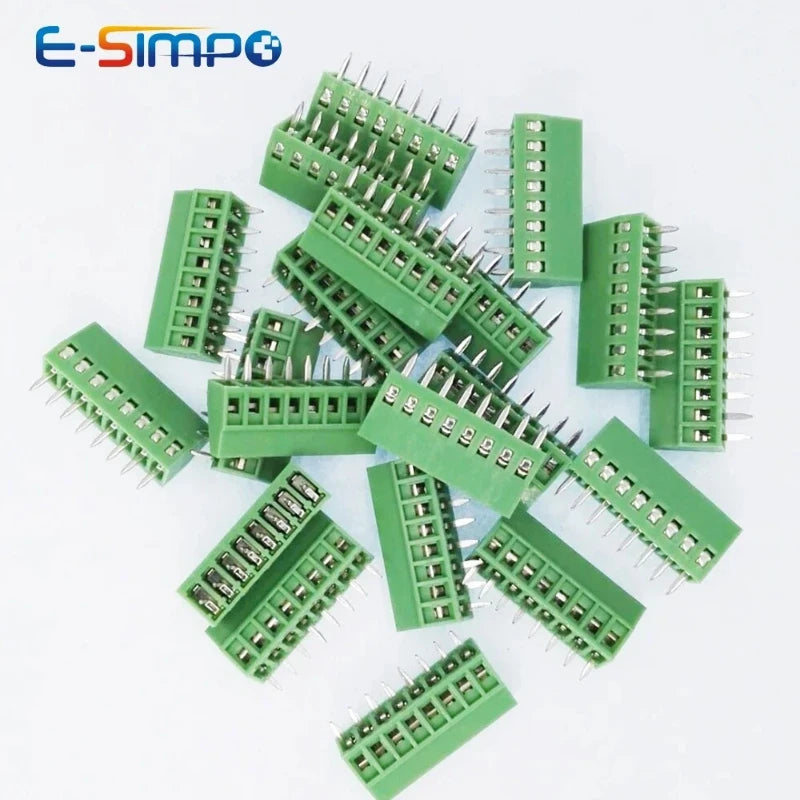 10PC KF128 2.54mm 0.1" Mini Terminal PCB Board Connector for Wire 2/3/4/5/6/7/9/10/12/14/16P Screw Terminal Block 26-18AWG Cable