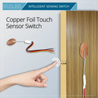 5V12V Mini Touch Sensor Switch Without Opening, Penetrating Wood Board, Glass Sensor, Copper Foil, Self-Adhesive Jog Reset
