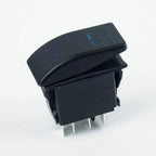 1X Rocker Switch 7Pin DPDT ON-OFF-ON 2 LED Rocker Switch Car Truck Marine Universal 12/24V Interior Car Controls Accessories