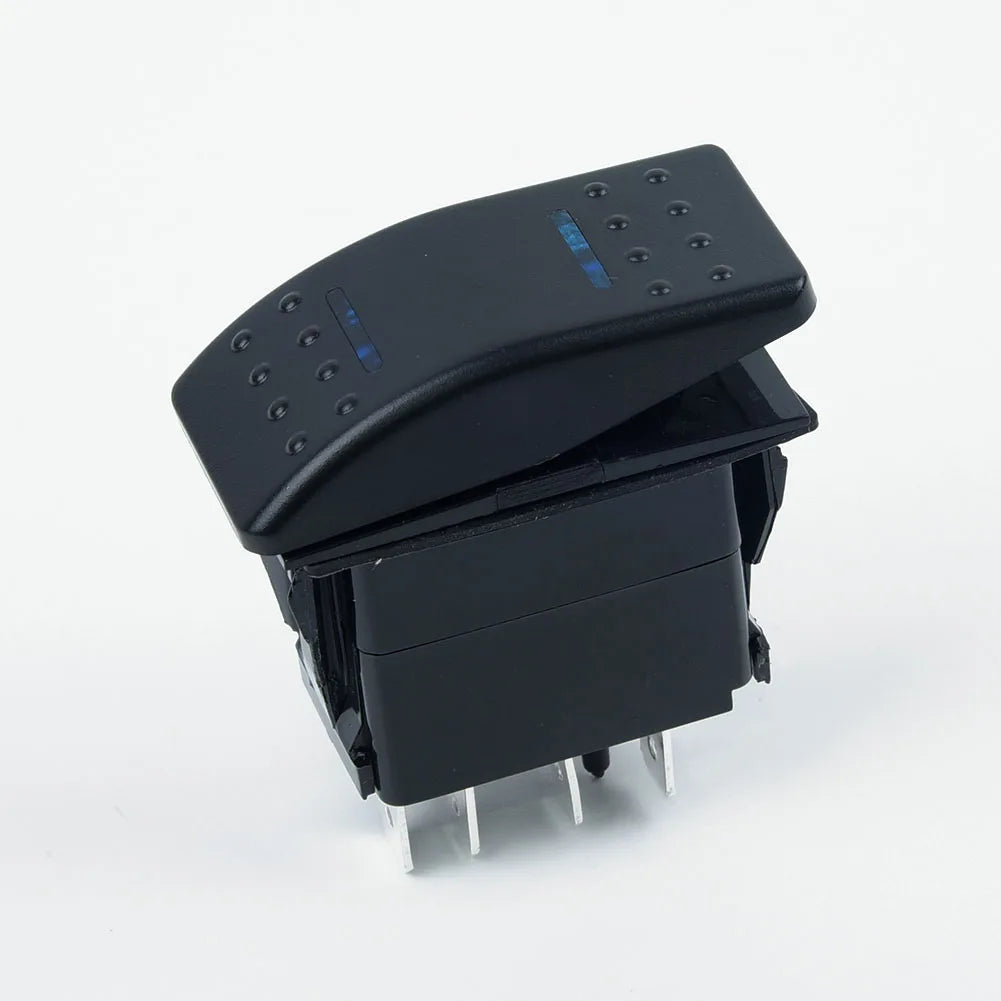 1X Rocker Switch 7Pin DPDT ON-OFF-ON 2 LED Rocker Switch Car Truck Marine Universal 12/24V Interior Car Controls Accessories