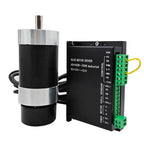 48V 500W ER11 Brushless Spindle+57MM Clamp with Screws+ 48V Brushless Motor Driver+ER11-10mm Built in HALL Sensor