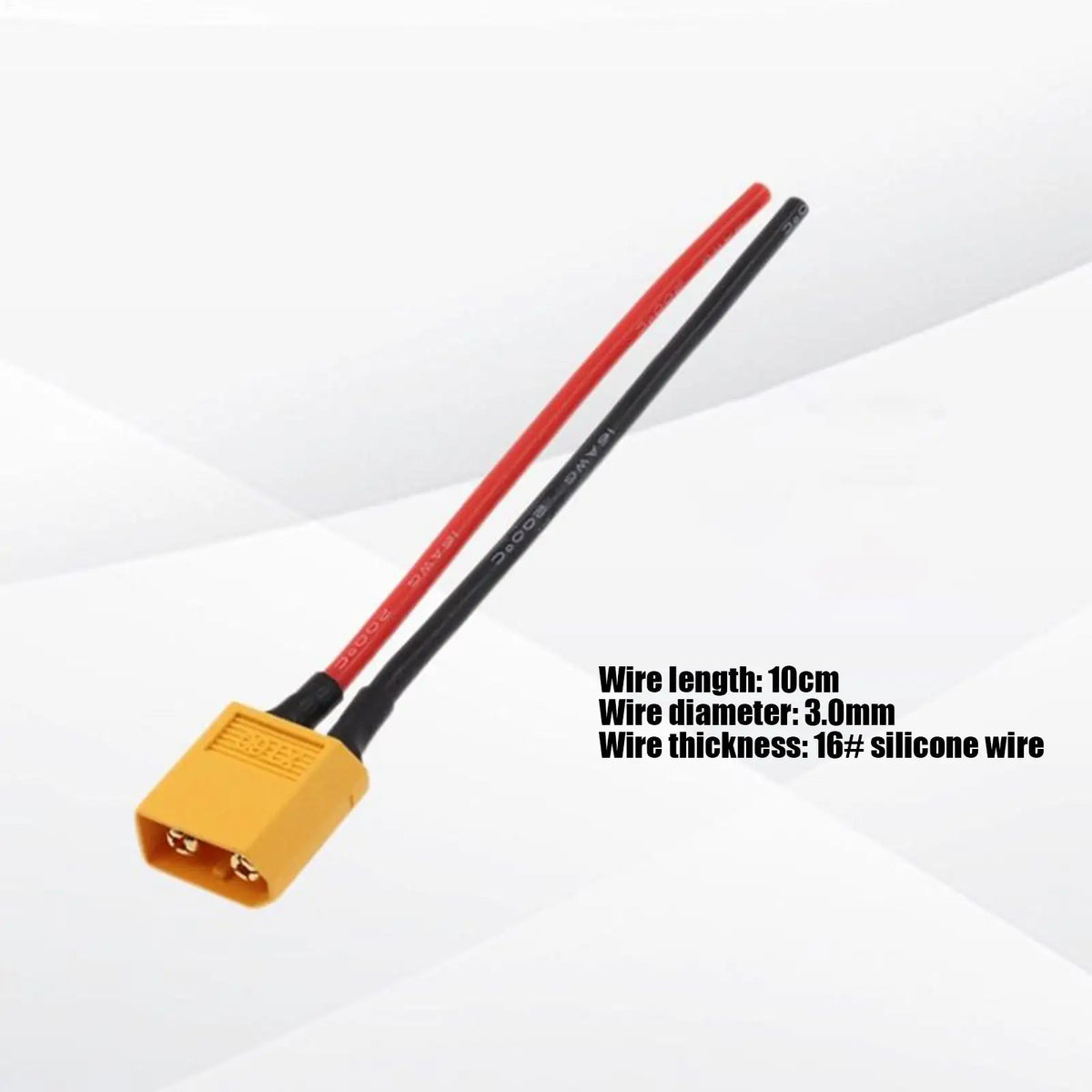 XT60 Connector Male Female 16AWG 10cm Extension Cable, Solar Panel Adapter Plug Wire for Drone RC Car RV Battery Charging