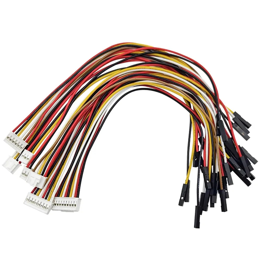 5PCS XH2.54/PH2.0/HY2.0/ZH1.5/MX1.25/SH1.0 To Dupont Line Cable 1P Female 2/3/4/5/6/P 20CM 26AWG 28AWG Jumper Wire