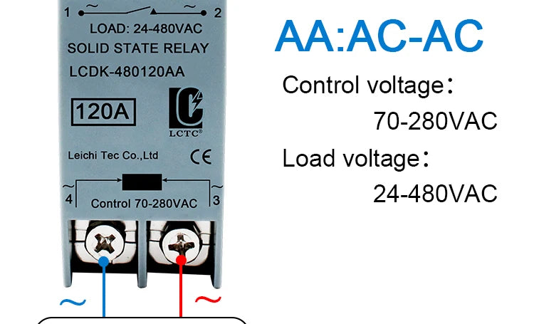 SSR Solid State Relay DIN Rail Relay With Heatsink 10A 25A 40A 60A 80A 100A 120A DC - AC DC - DC AC - AC Single Phase Control