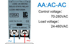 SSR Solid State Relay 10A 25A 40A 60A 80A 100A 120A DIN Rail Single Phase Relay With Heat Sink DC To AC DC To DC AC To AC