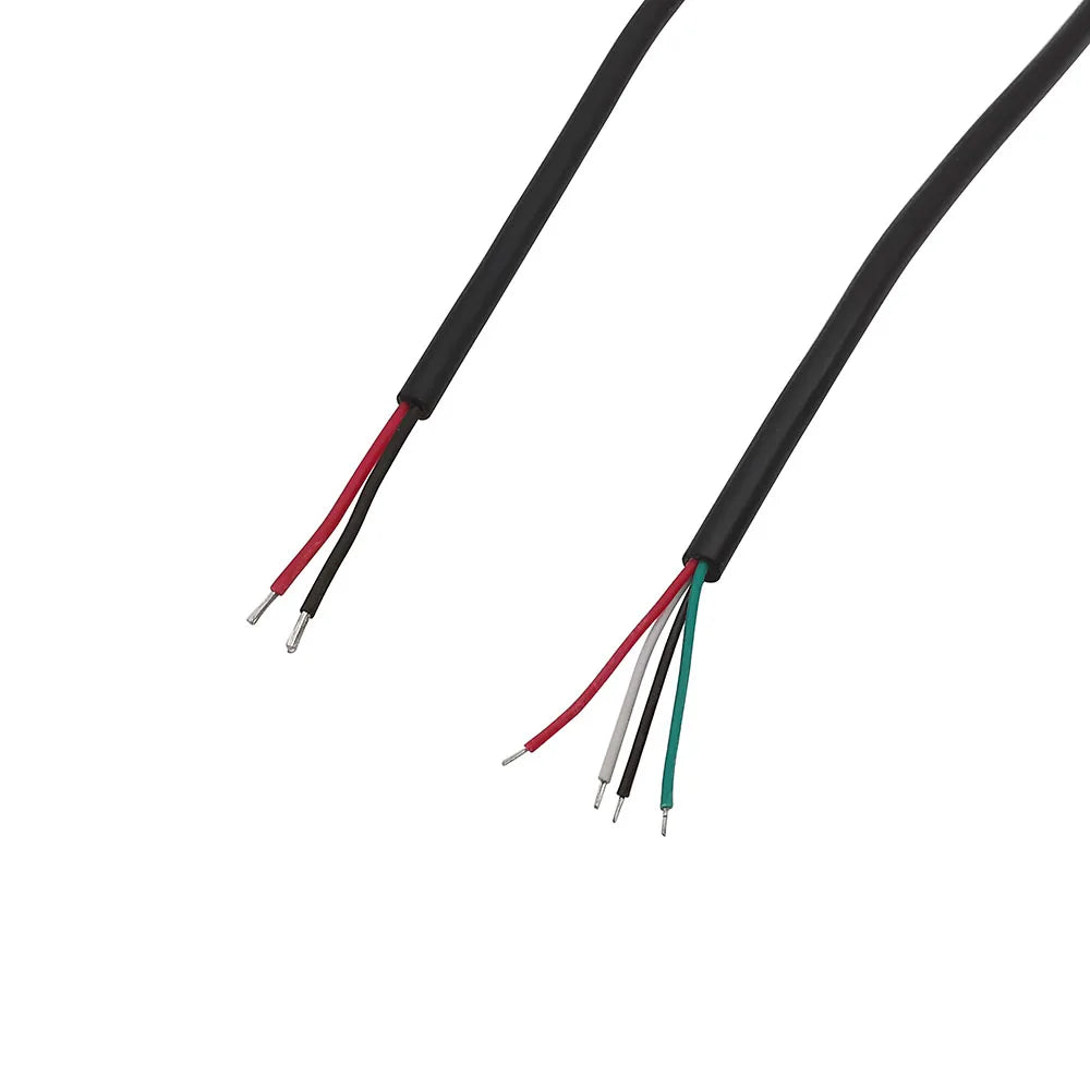 1/3Pcs 0.3M 1M 2M USB Type C Male Female Power Supply Cable Charge Connector Welding 2Pin 4Pin Wire Extension Adapter DIY Repair