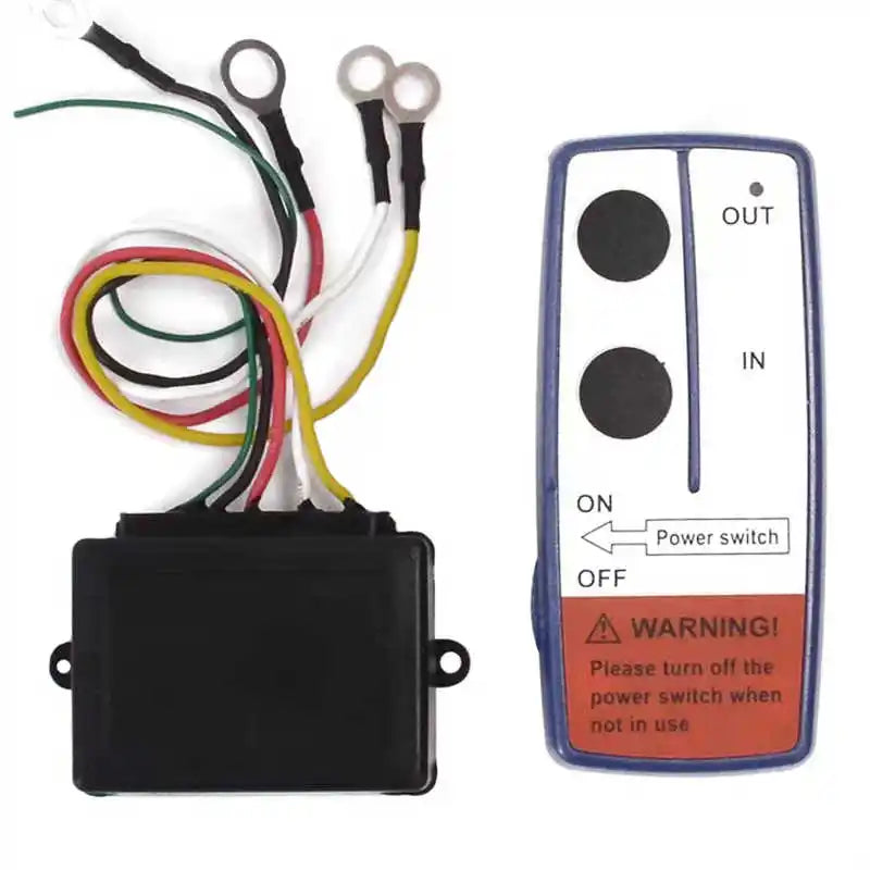 12V 250A Winch Remote Contactor Winch Control Solenoid Relay Twin Wireless Remote Kit Car Motorcycle Off Roaders Accessories