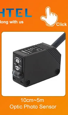 Square Laser Sensor 35cm Adjustable NPN PNP Mirror Lens Diffuse Optical Infrared Photo Cell Proximity Switches E3Z-LAS