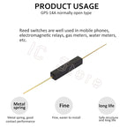 50PCS Reed Switch GPS-11A 11mm Plastic Anti-Interference Normally Open Magnetic Control Switch
