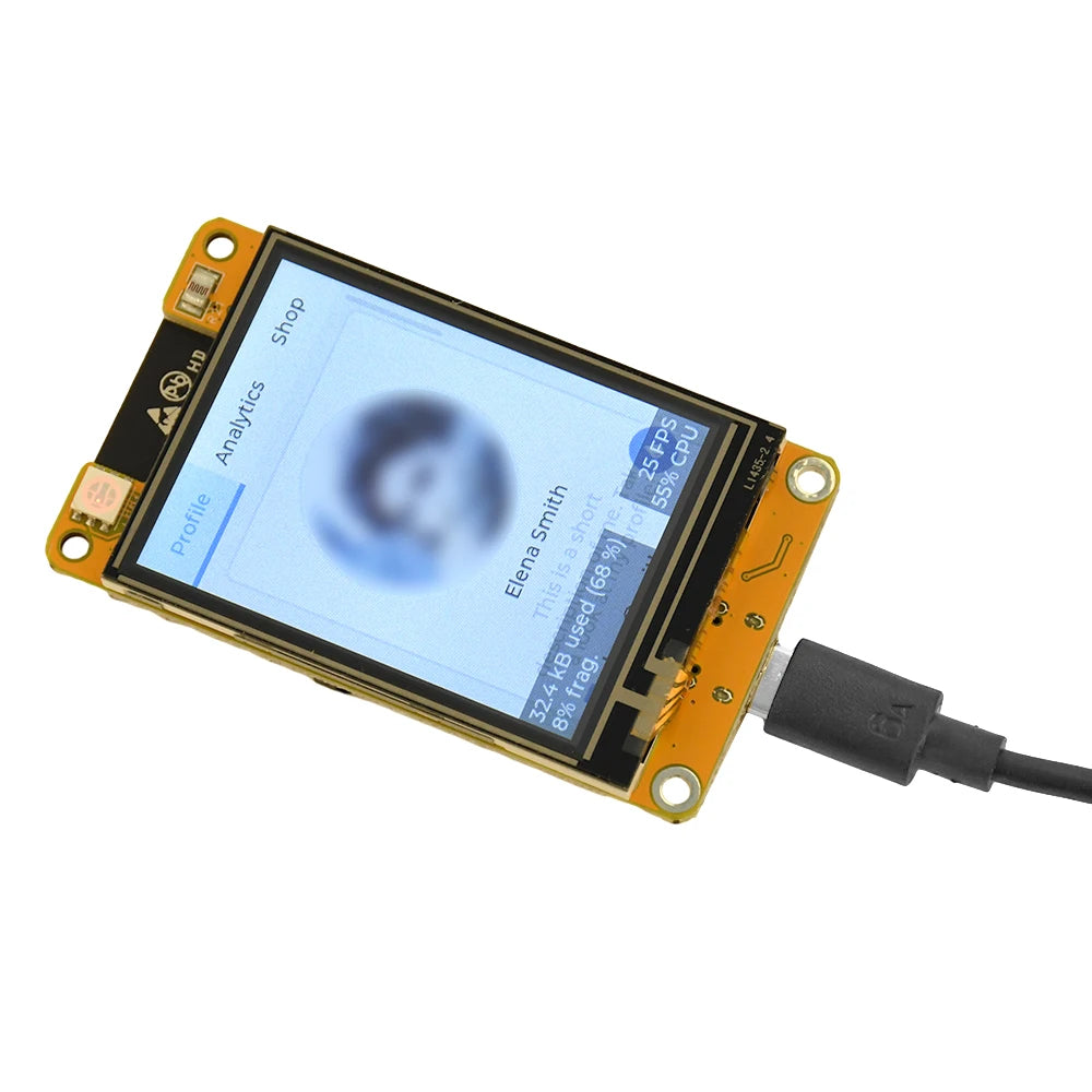 ESP32 2.4-inch 240 * 320 Capacitive Touch Display Type C WiFi BT Development Board Smart Display Screen